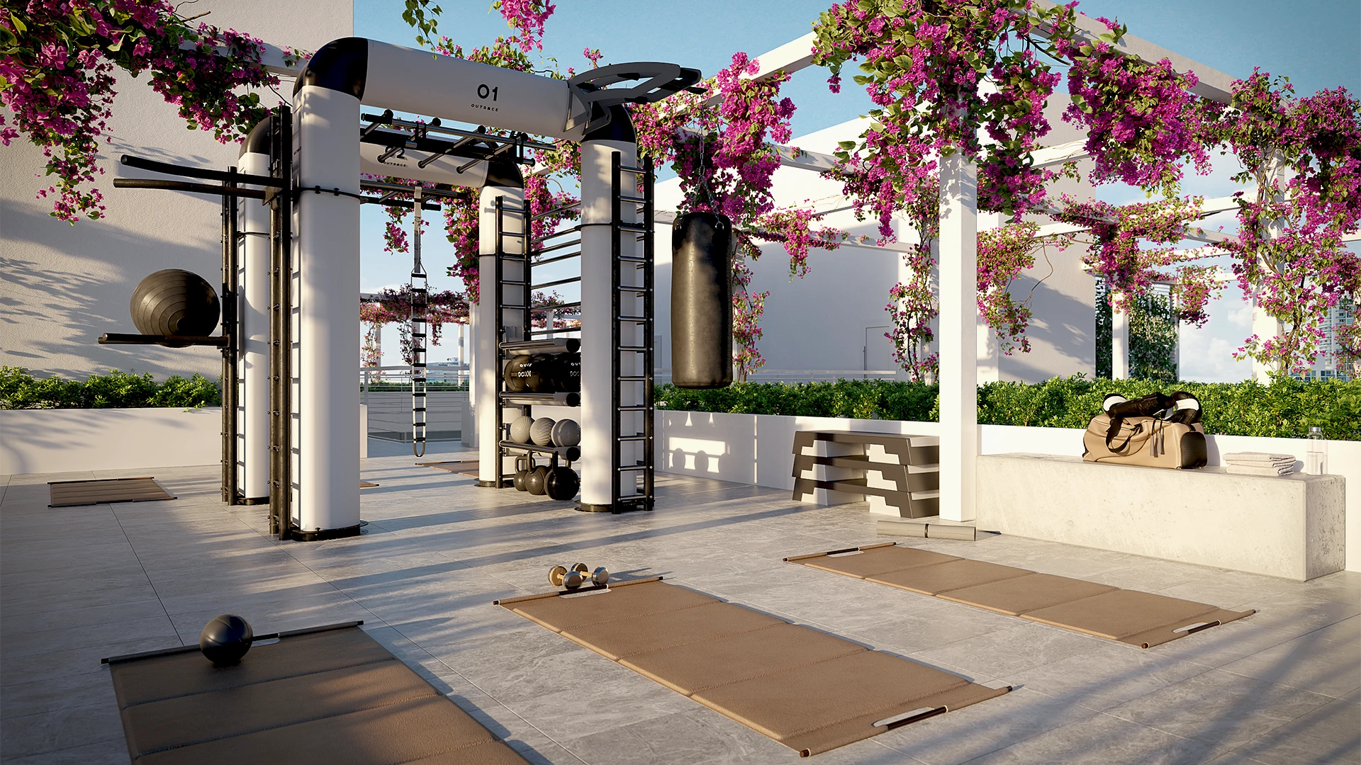 Bizzi & Partners_The Fifth_Rofftop fitness area